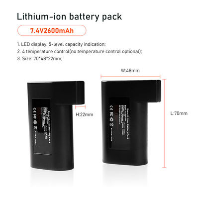 блок батарей 7.4V 2S1P для нагретого аксессуара одежд перчаток 2600mah электрического