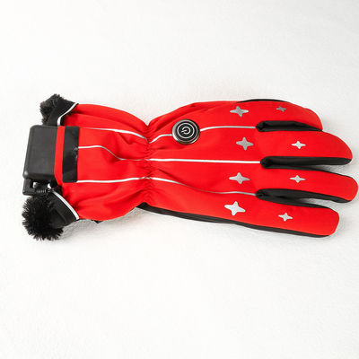 перезаряжаемые батарея 3.7V нагрела Mittens лыжи нагрела ткань Lycra женщин перчаток лыжи для спорт зимы на открытом воздухе